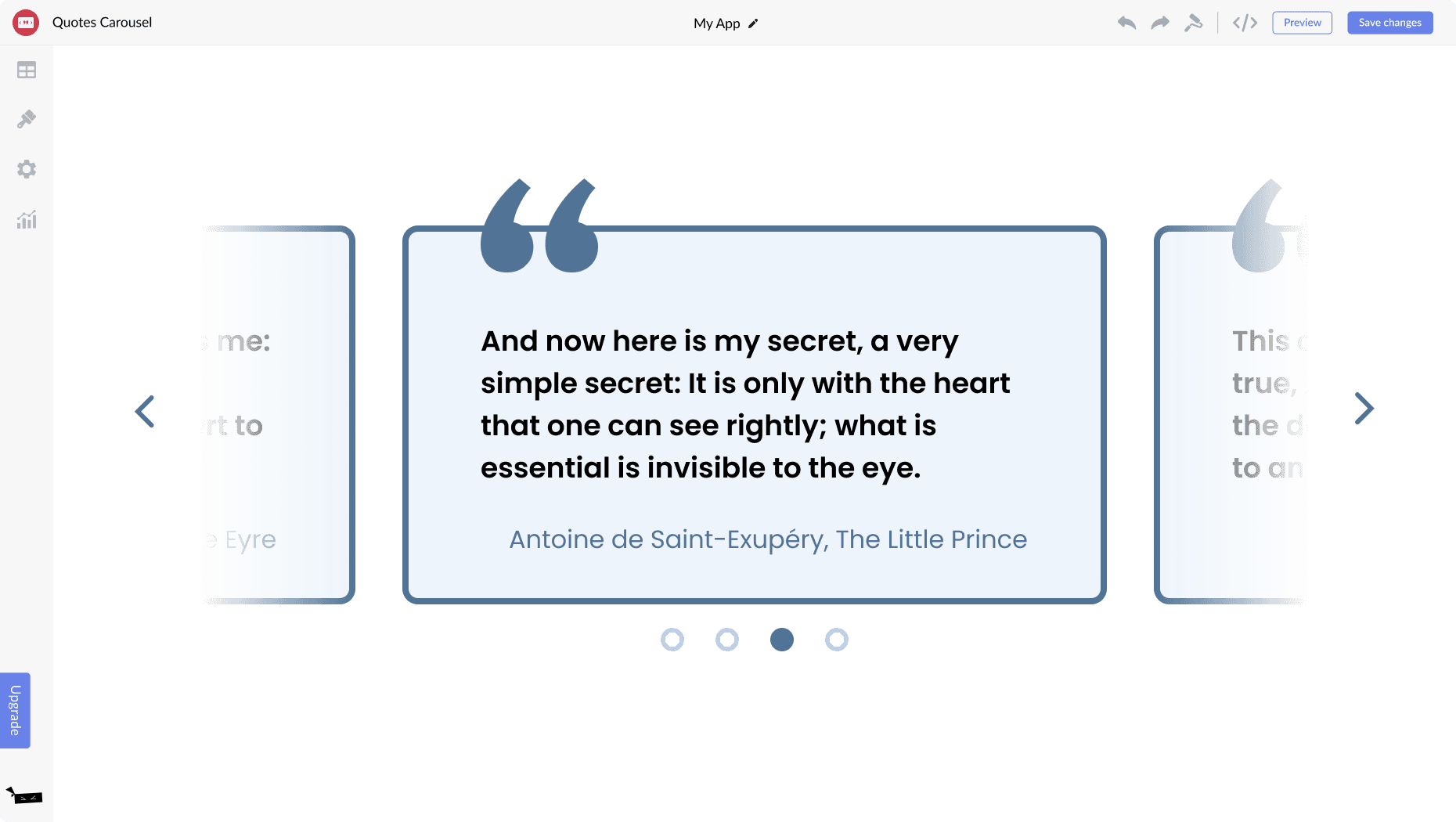 Quotes Carousel for PhotoBiz