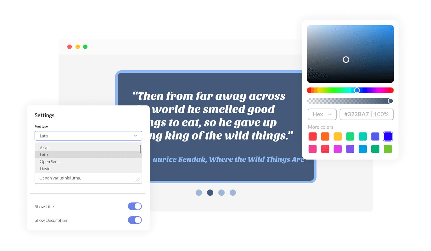 Quotes Carousel - Fully Customizable Quotes Carousel plugin