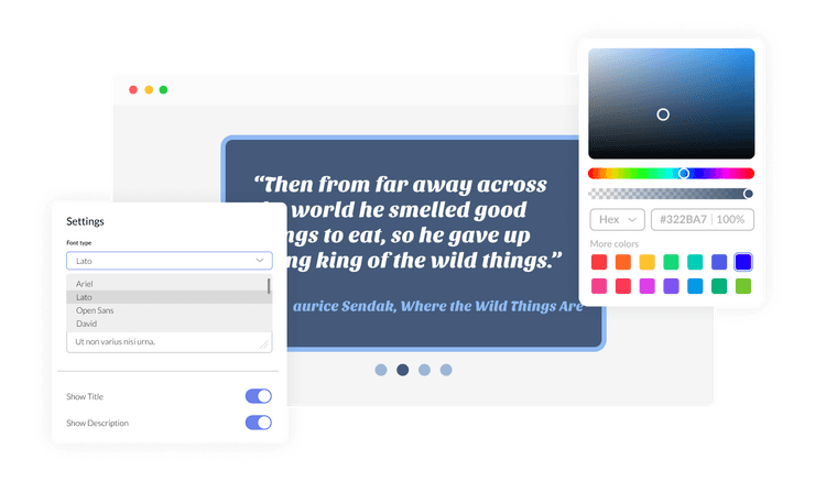 Quotes Carousel widget for W3Schools Spaces - Free & Easy to Use