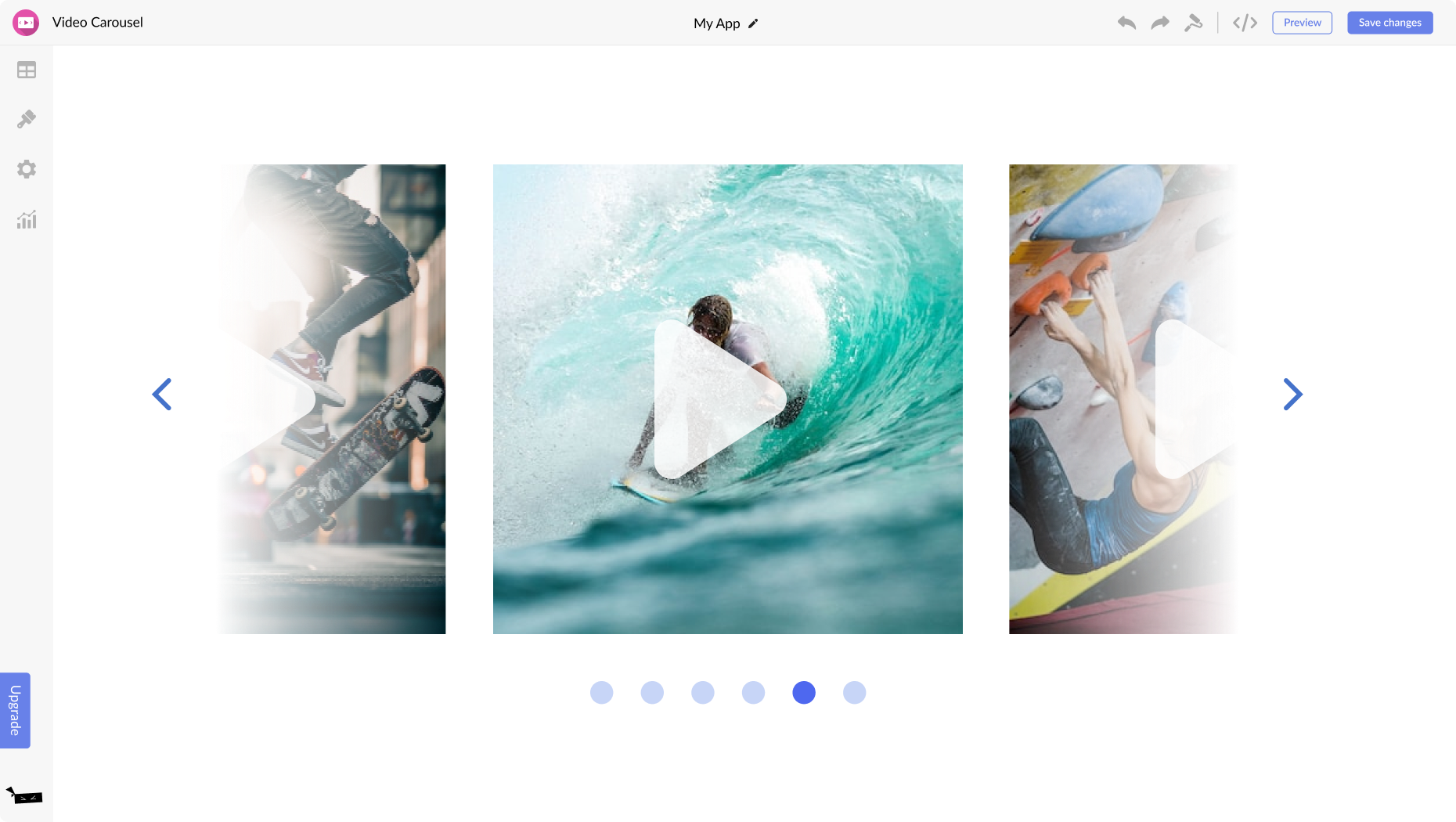 Video Carousel for Uscreen
