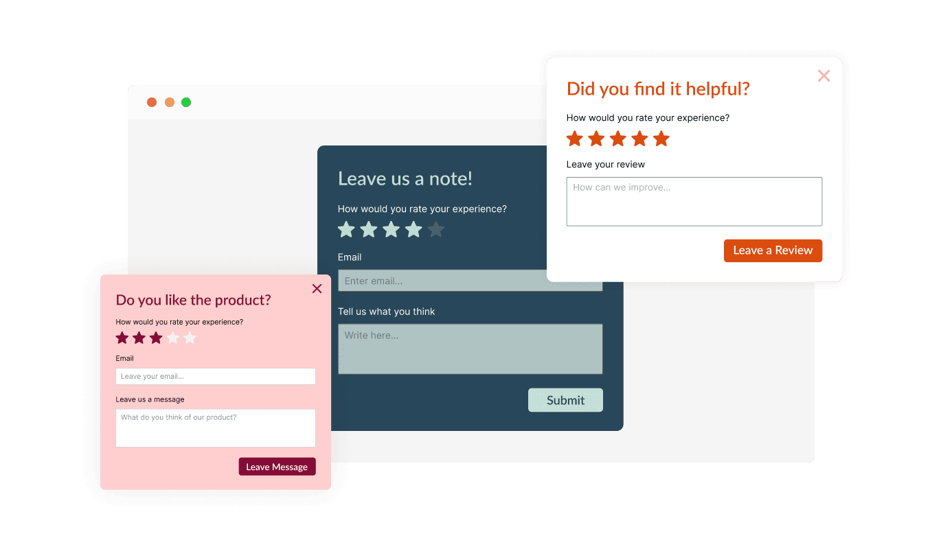 Feedback Popup - Commerce Vision Feedback popup Multiple Skins