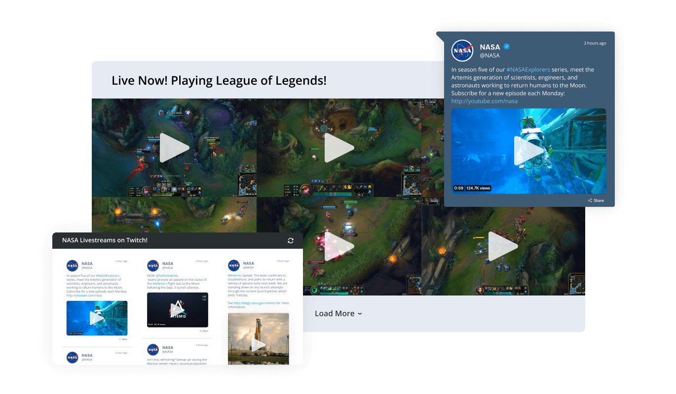 Twitch Feed - Twitch Feed Multiple Layouts