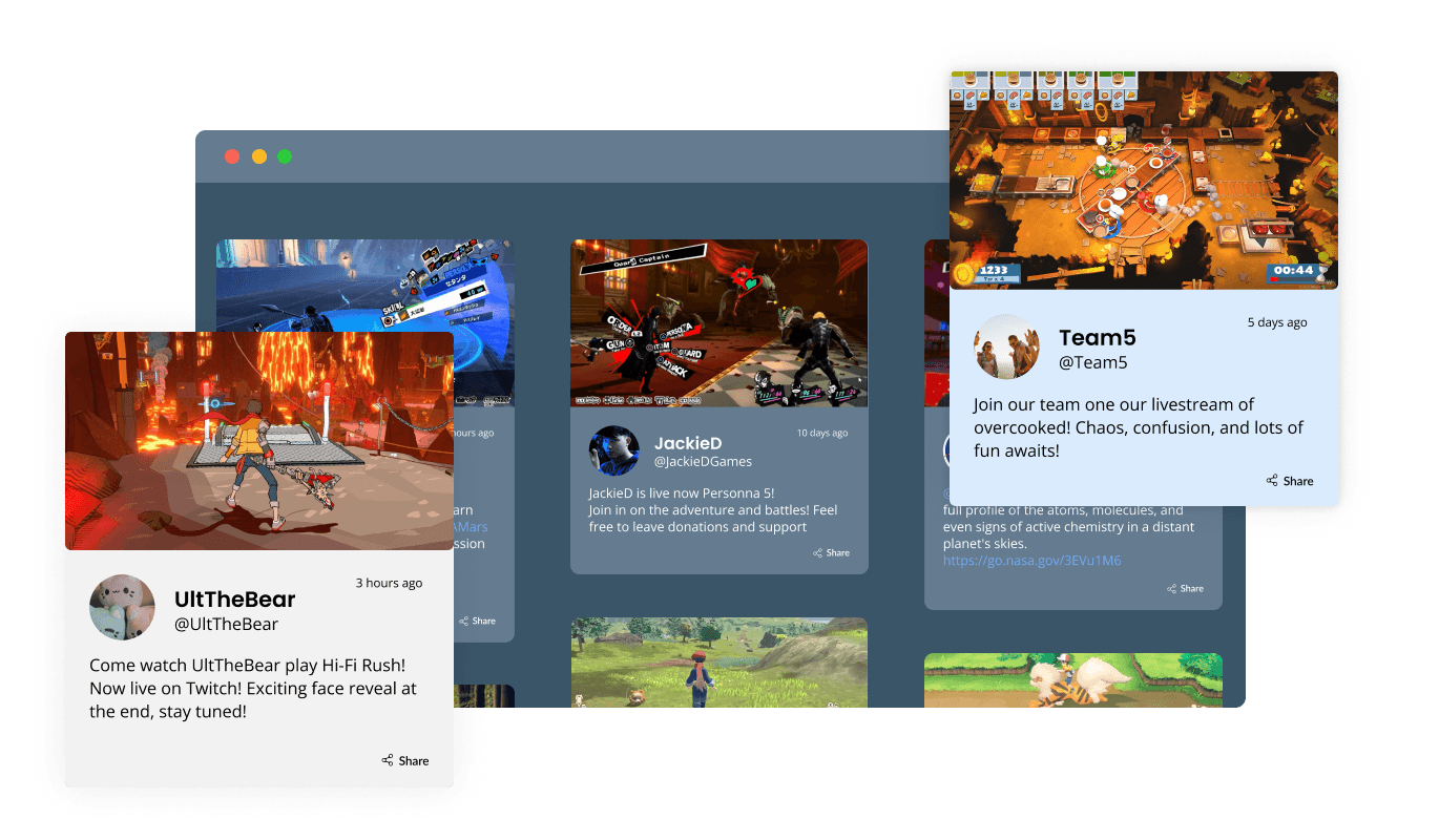 Twitch Feed - Twitch Feed Multiple Skins