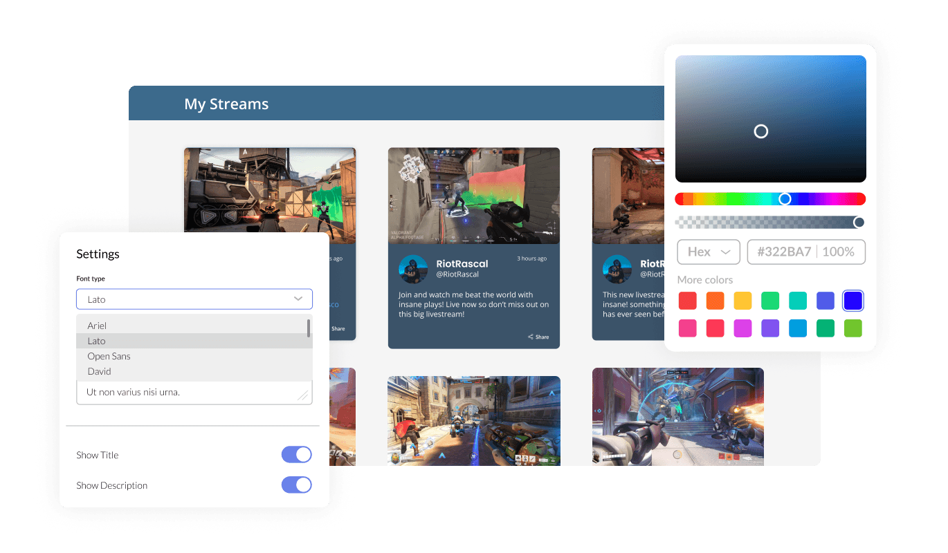 Twitch Feed - Fully Customizable