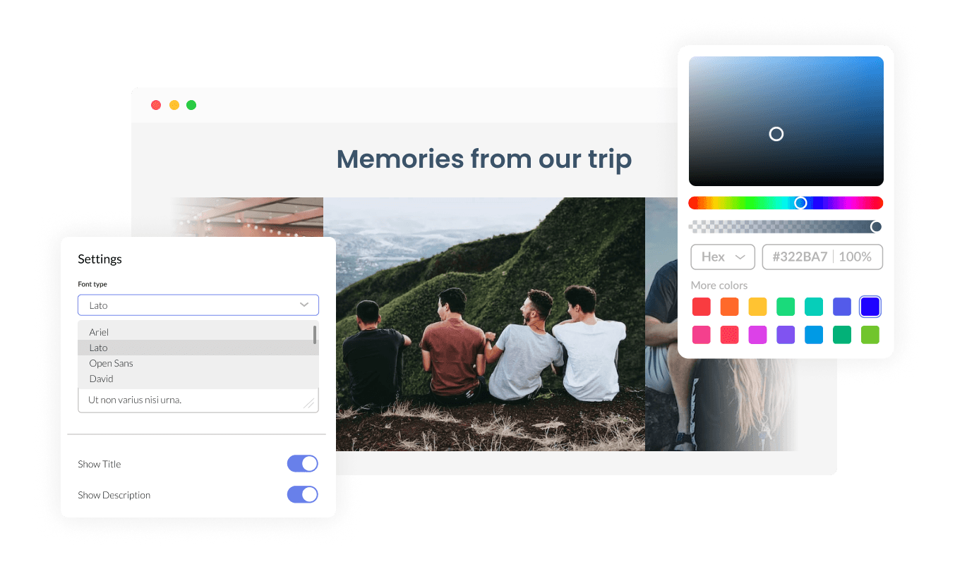 Image Slider - widget can be easily customized