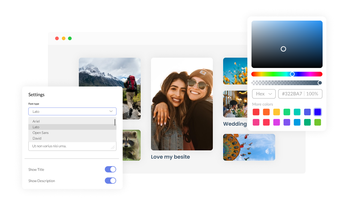 Image Gallery - Fully Customizable Image Gallery for DoodleKit