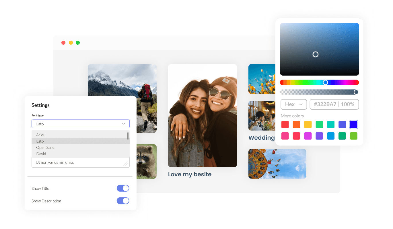 Image Gallery - Fully Customizable Image Gallery for WebEden