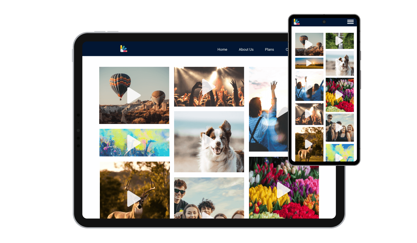 Video Gallery - Perfectly Responsive Design for your Novi Builder website