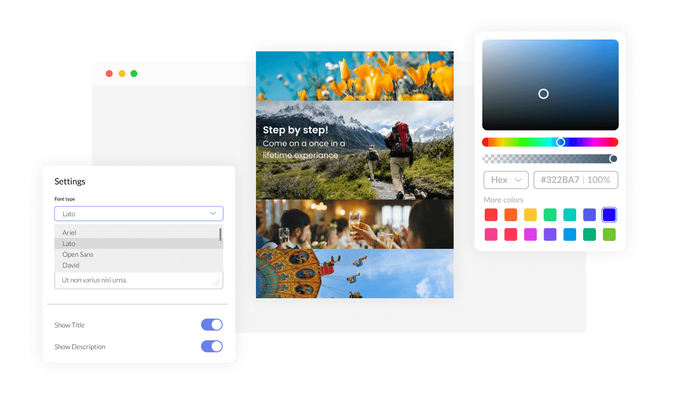Image Accordion - Total Customizability Image accordion for Squarespace