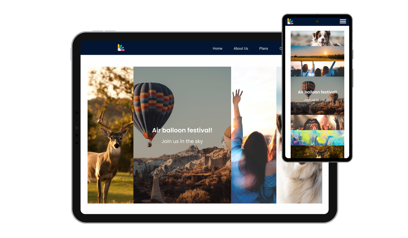 Image Accordion - Perfectly Responsive Design for your GreatPages landing page