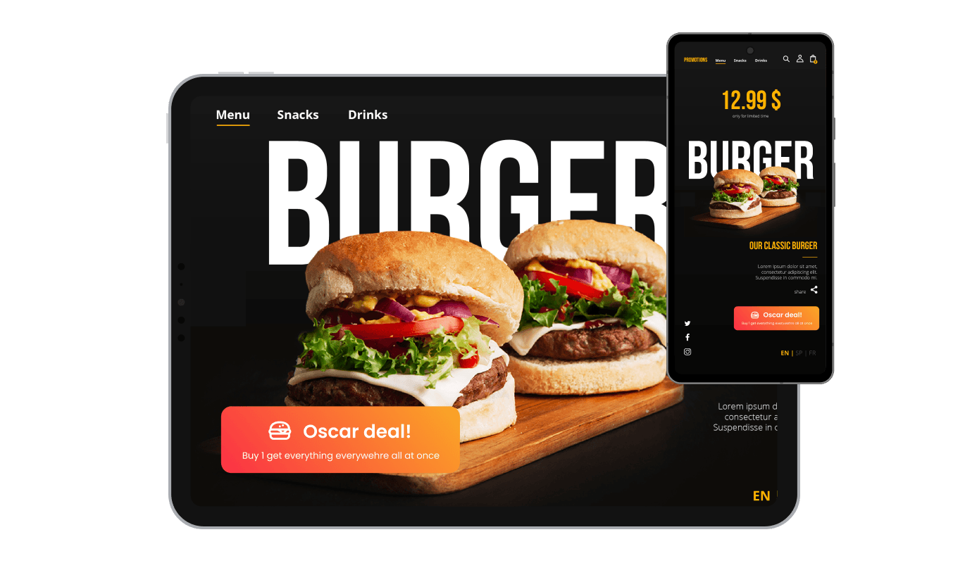 Marketing Button - Fully Responsive Design for your Jimdo website