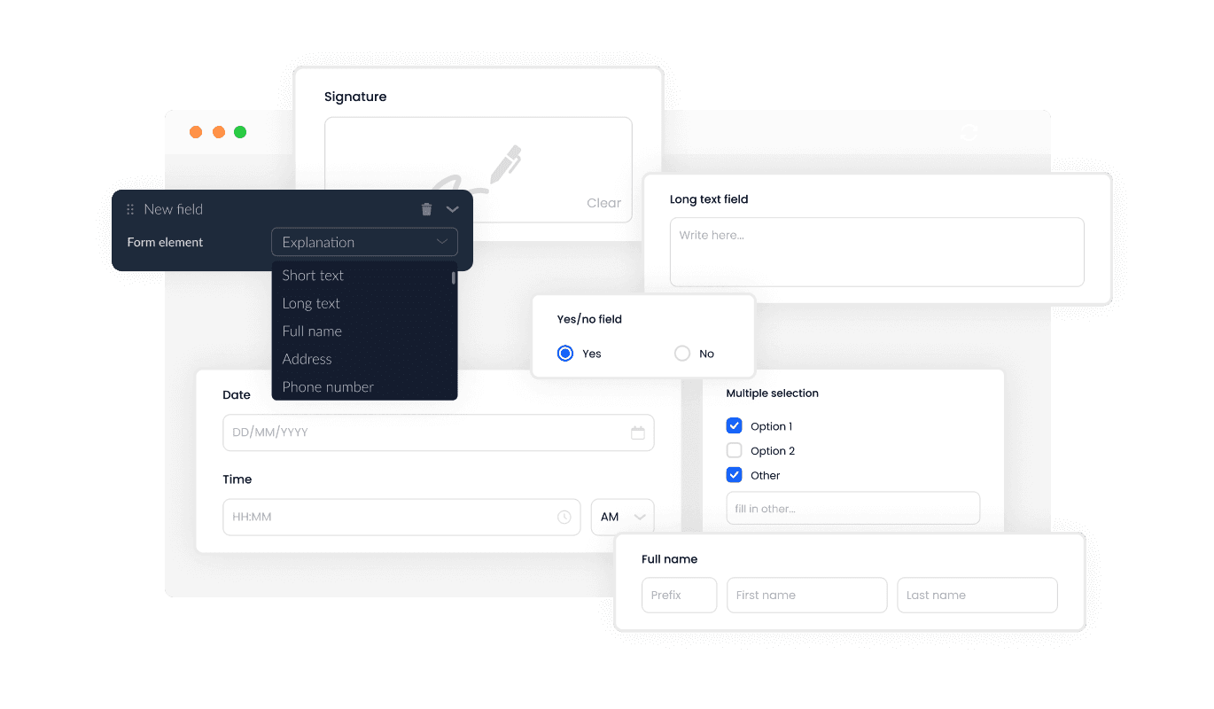Form Builder - Wide Range of Form Fields at Your Fingertips