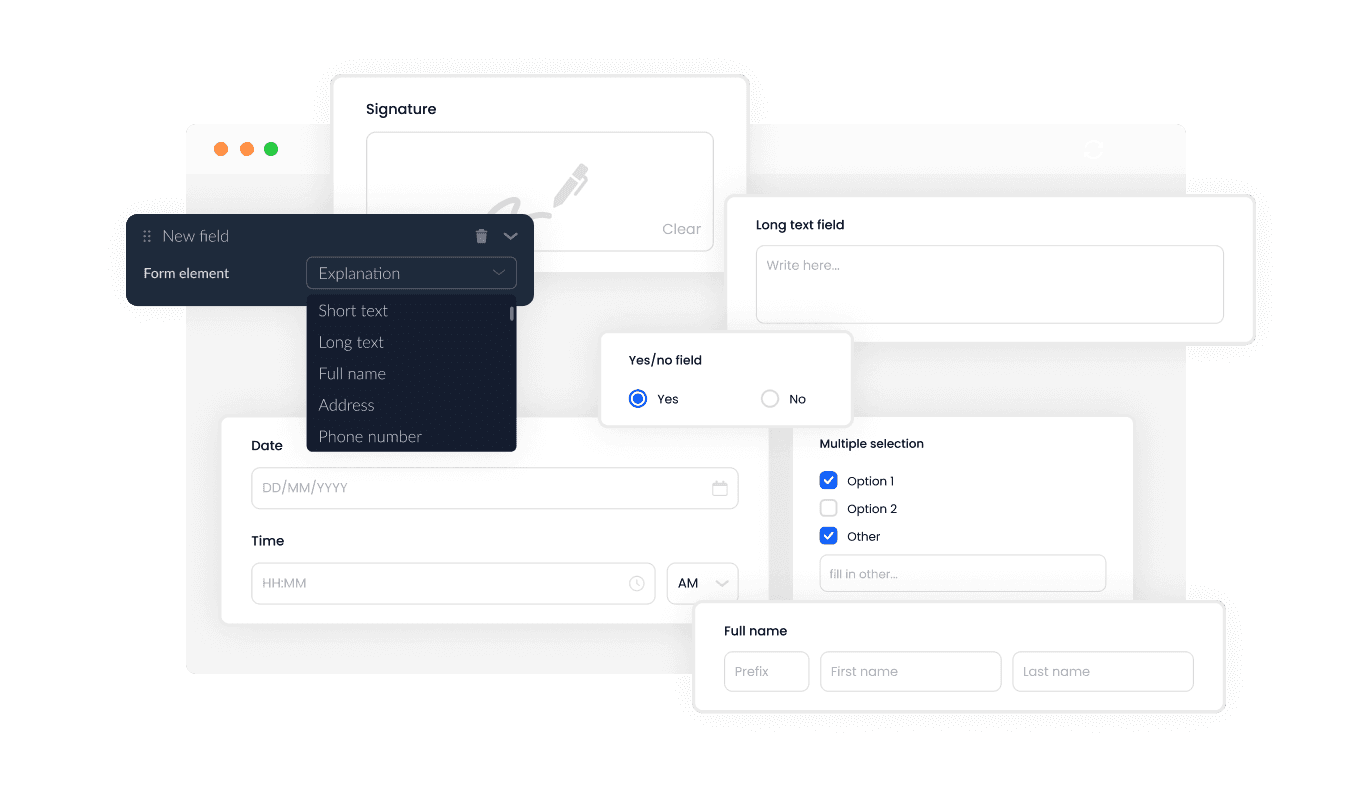 Form Builder - An Array of Form Fields for Your Selection