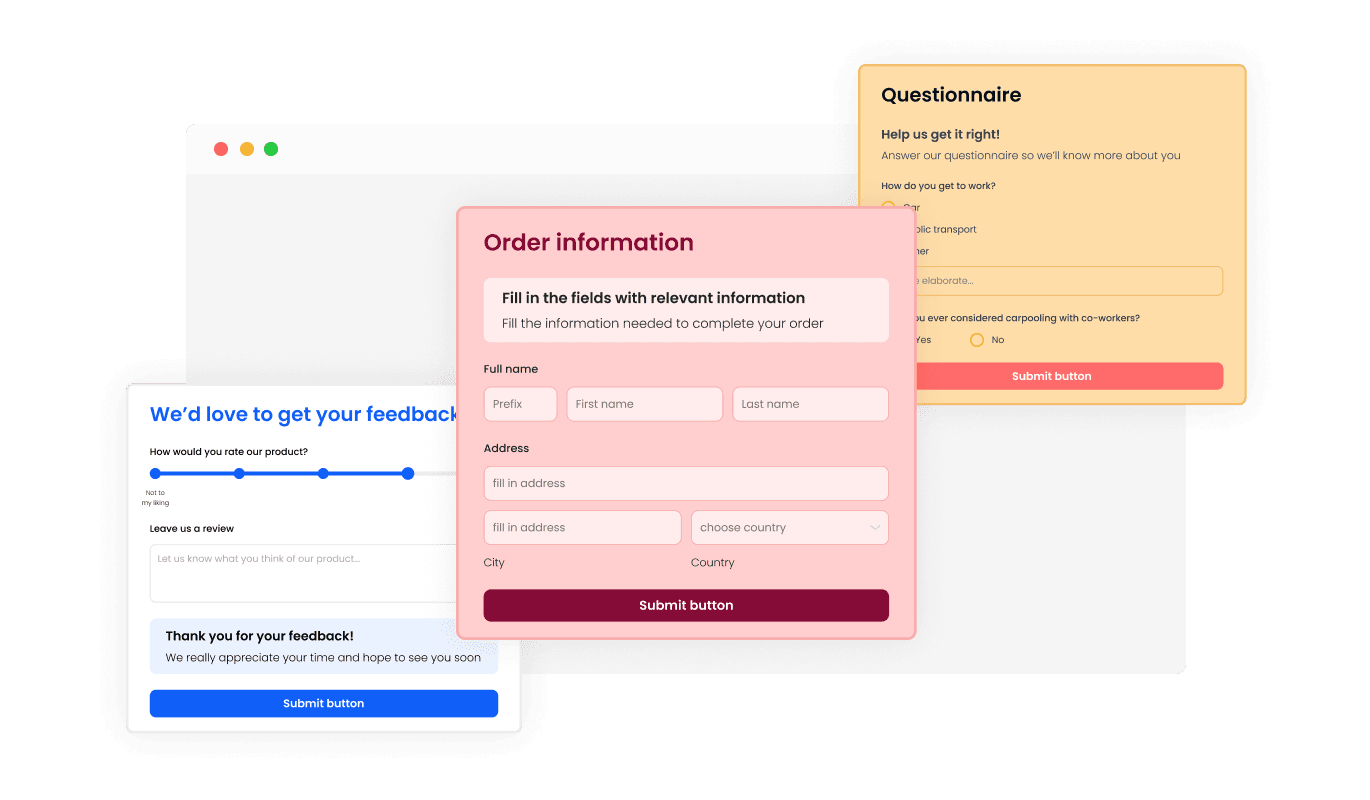 RSVP Form - Different Event Registration Form Styles