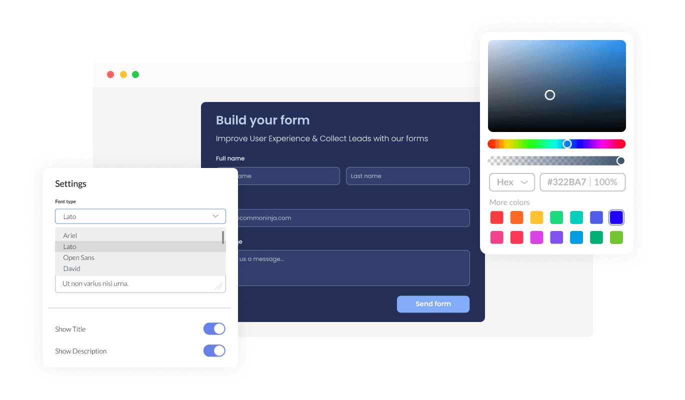 Job Application Form - Total Design Control with 10Web Job Application Forms