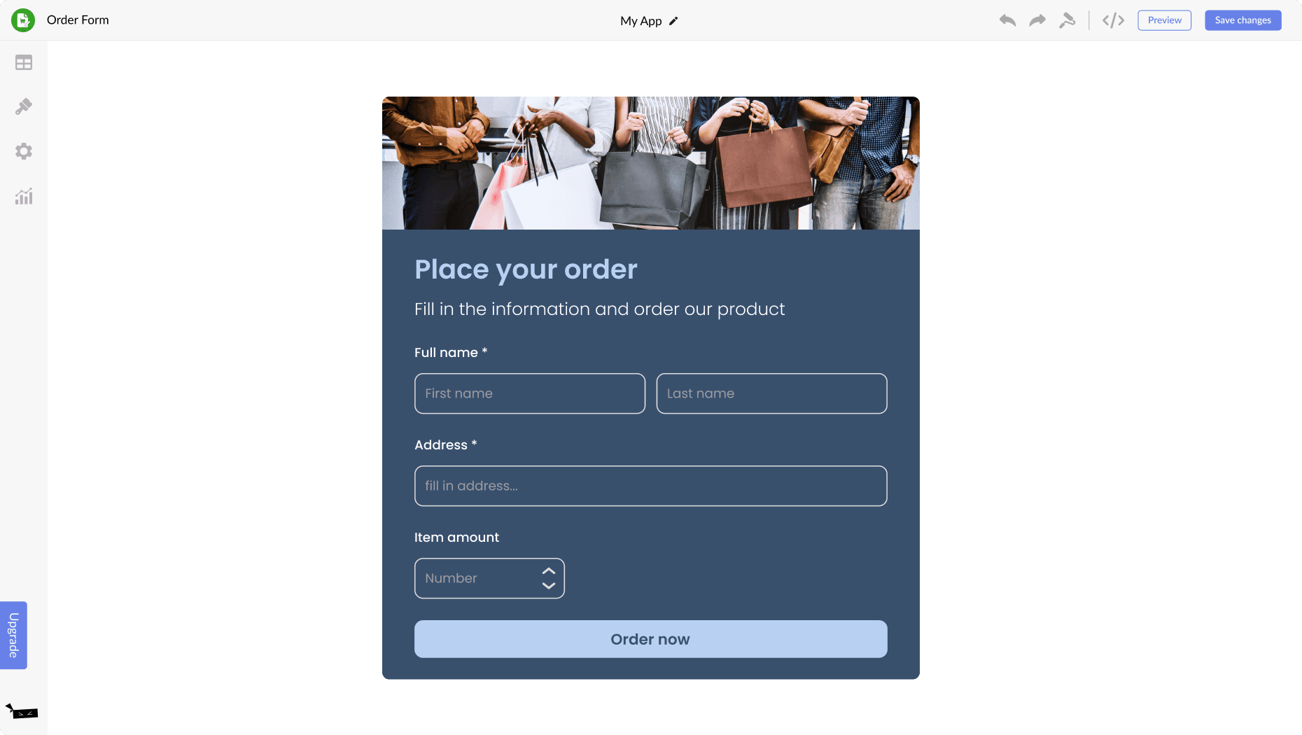 Order Form for Microsoft Power Pages