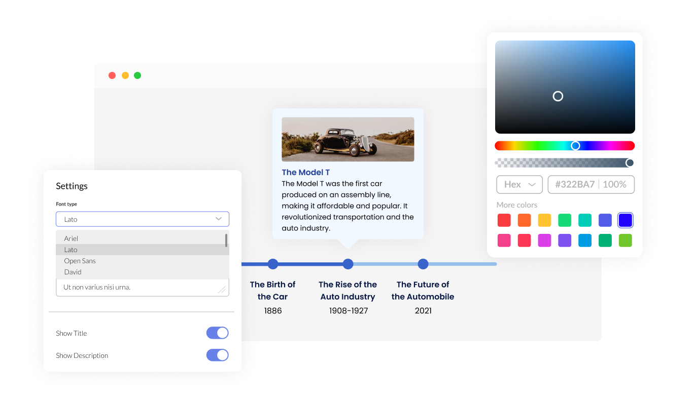 Timeline - Tailor-Made Timeline Design for Beacons AI