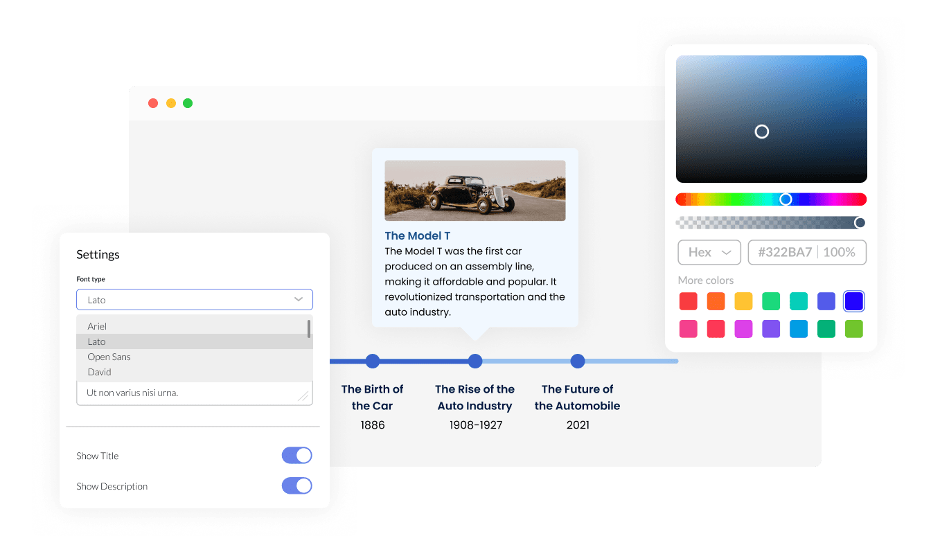 Timeline - Create the Perfect Timeline with Overblog Customization