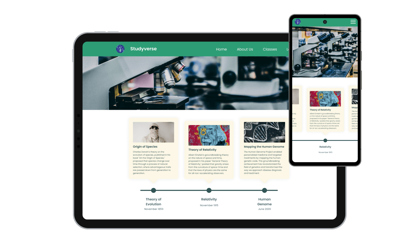 Timeline - Perfectly Responsive Duda Timeline app