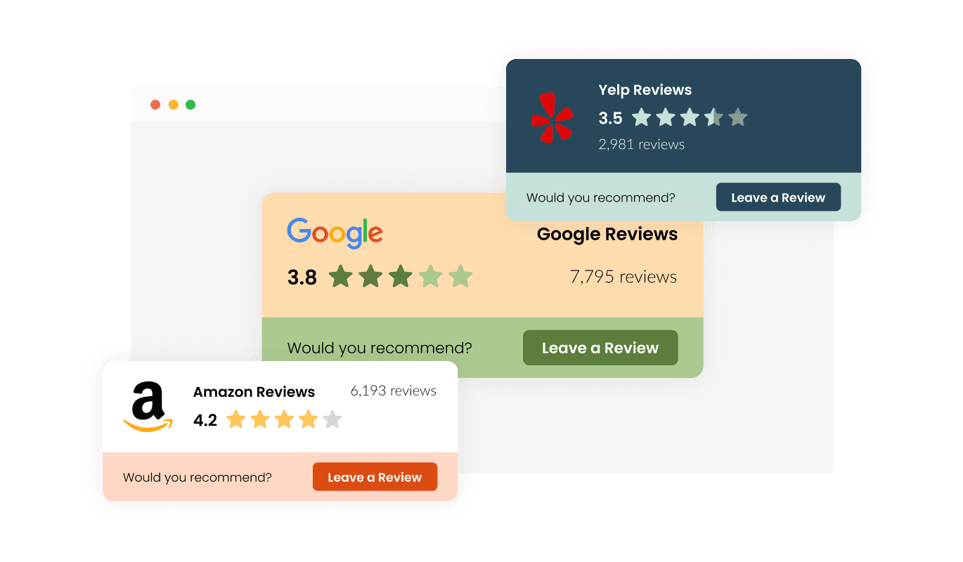 Reviews Badge - Select Your Preferred Layout