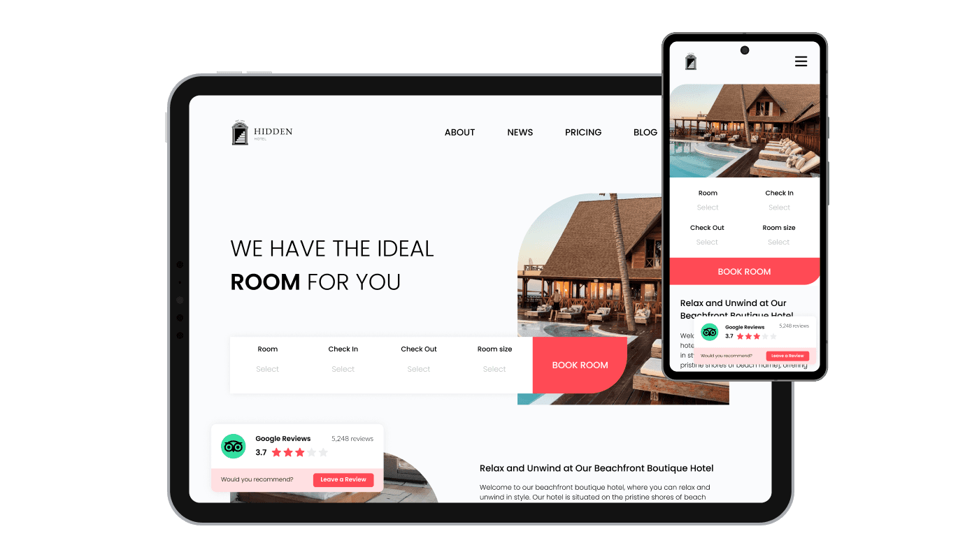 Reviews Badge - The Reviews Badge for Unbounce is 100% responsive, ensuring a perfect display on any device.