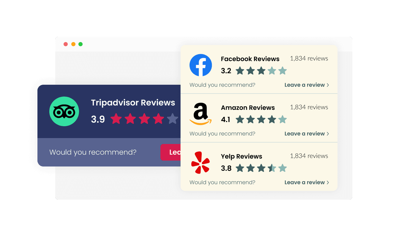 Reviews Badge - Select Your Display: Animated or Stacked