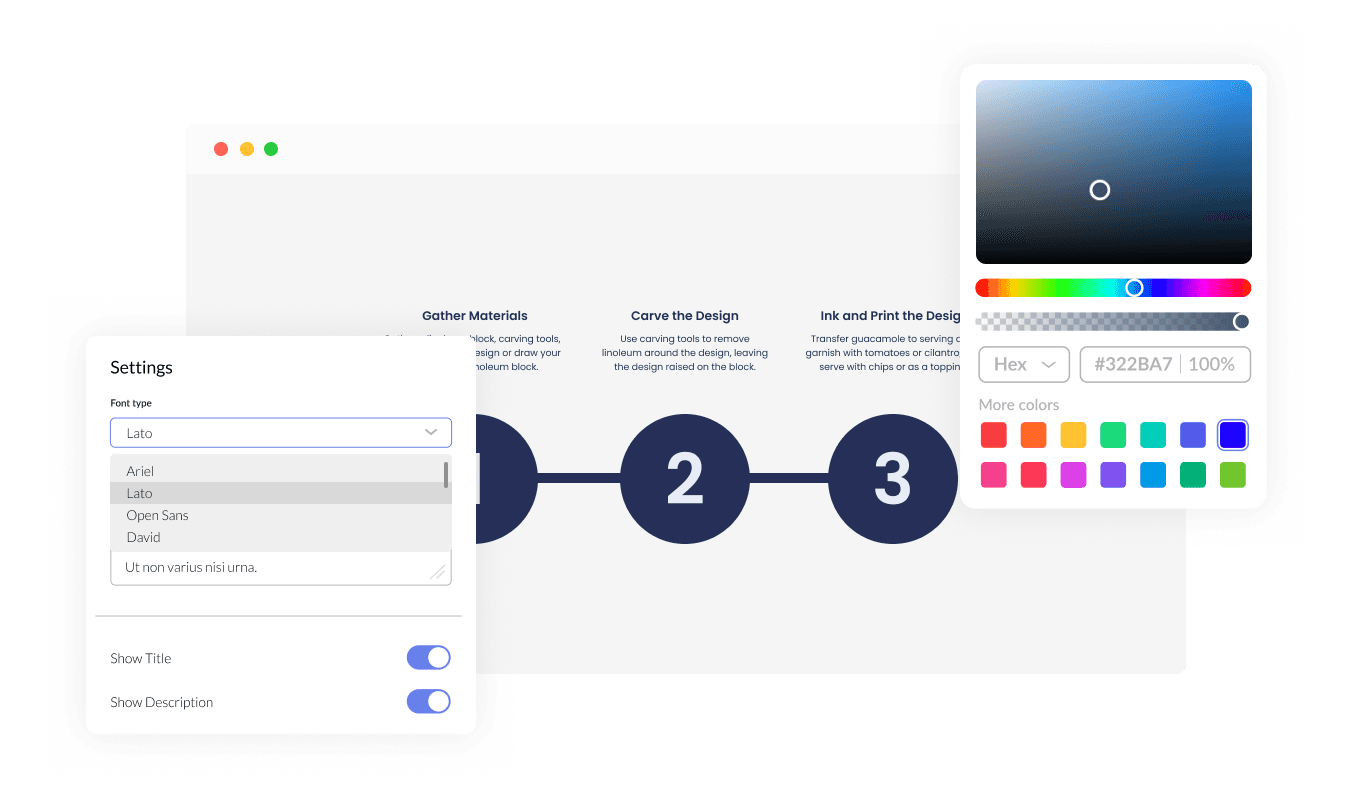 Process - Customize Your Genially Process widget and Embrace Your Creative Side