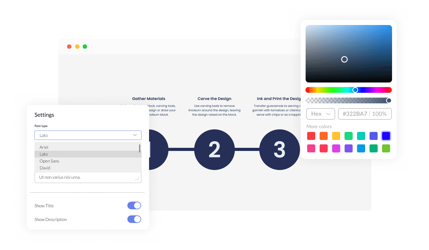 Process - Discover Endless Customization Possibilities with Process widget