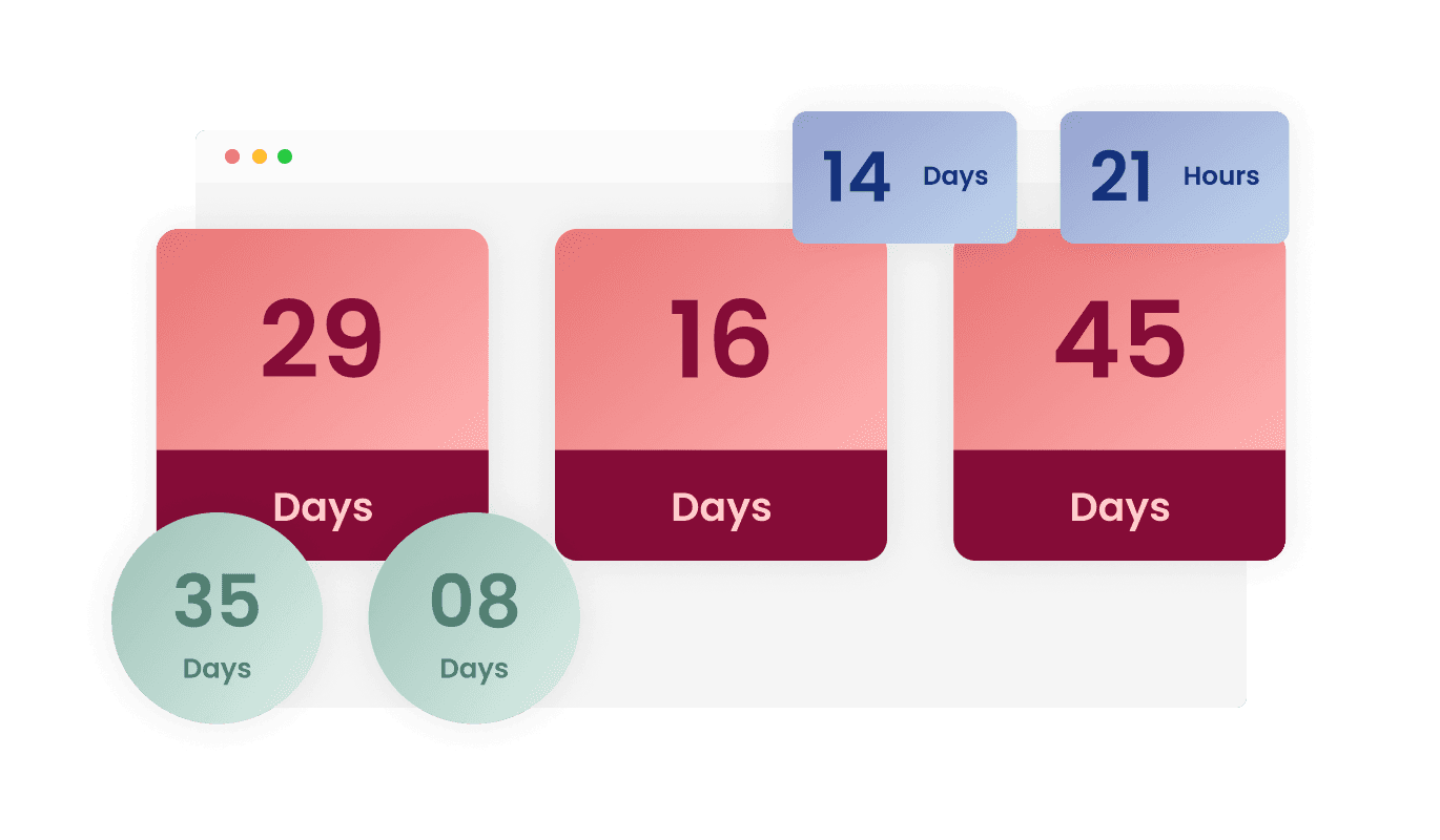 Countdown - Diverse Layout Selection for Novi Builder Countdown