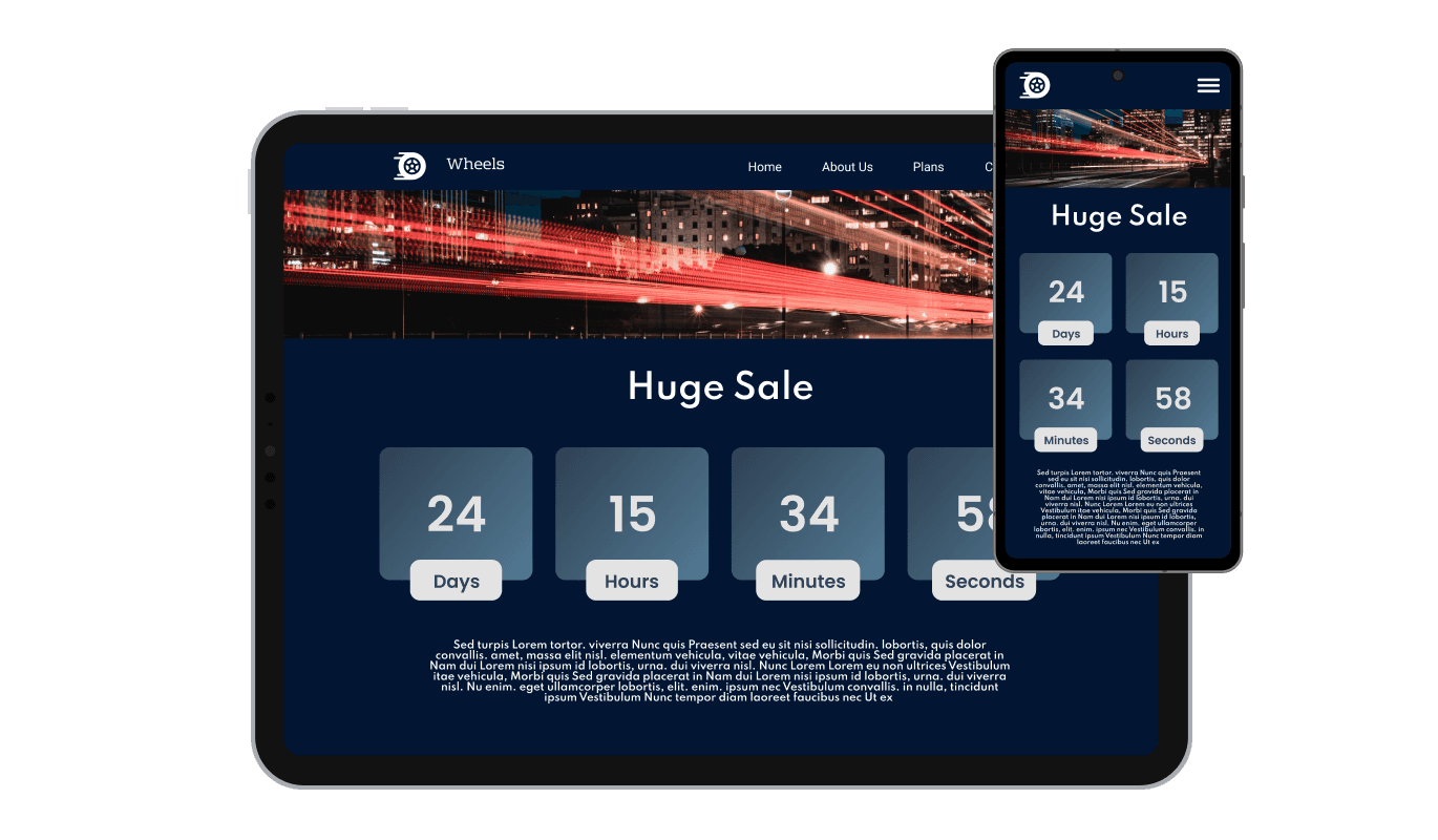 Countdown - Fully Responsive Countdown Timer on Webflow