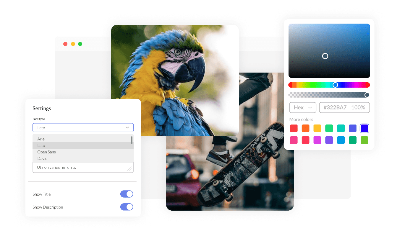 Image Stack Gallery - Intuitive Custom Editor