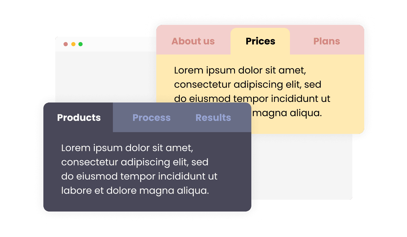 Tabs - Tailored Tabs Skins for Your Zinja widget