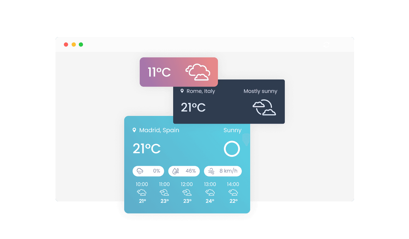 Weather - Multiple Layouts
