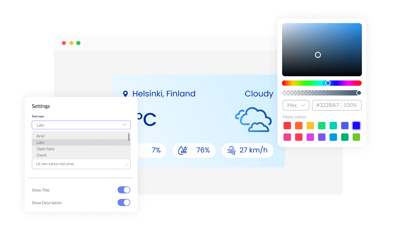 Weather - Customizable Design