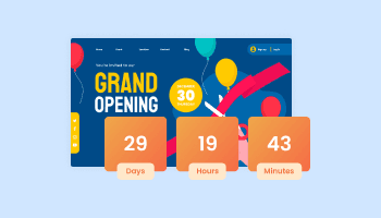 Countdown for ZegaShop logo