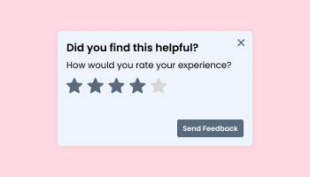 Feedback Popup for SiteW logo