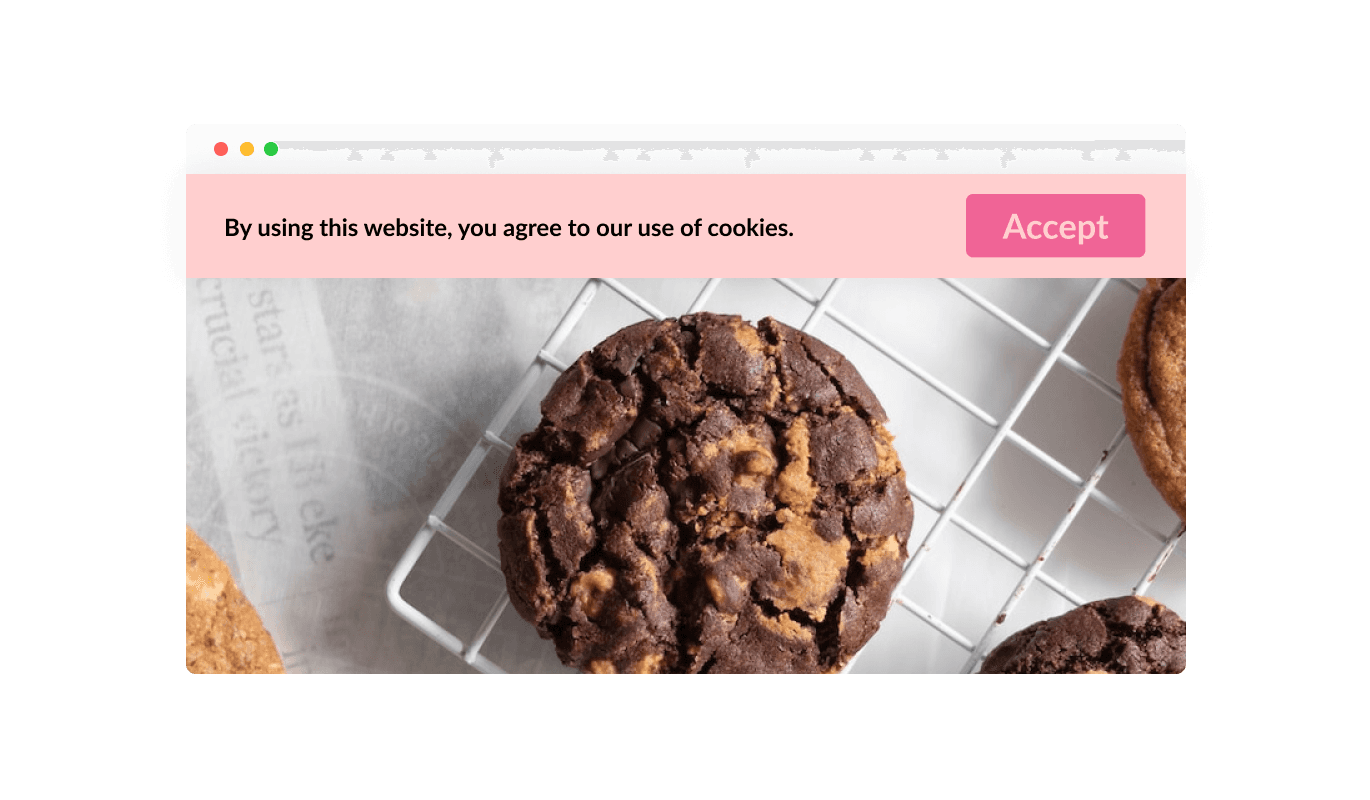 Cookies Consent Bar - Clear and Simple Cookies Consent Bar for Instamojo