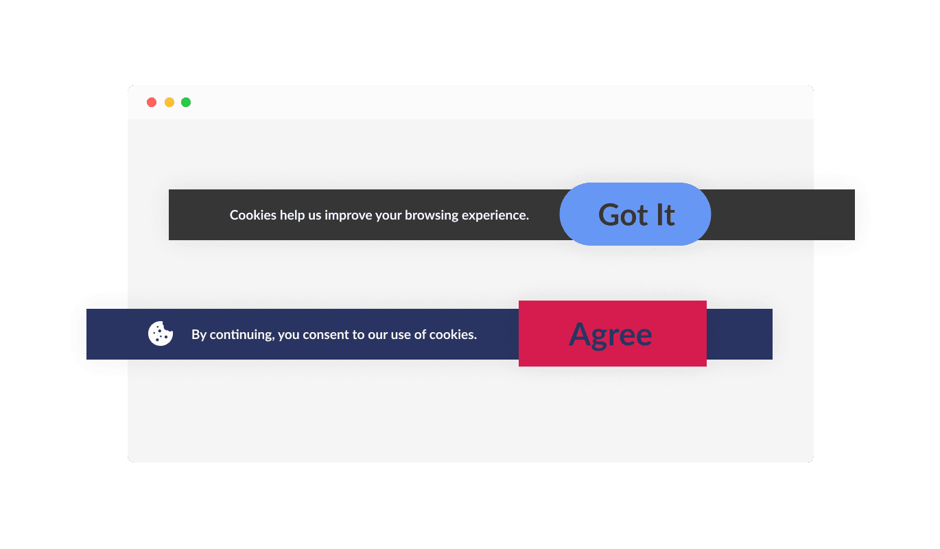 Cookies Consent Bar - Easy-to-Use Confirmation Button