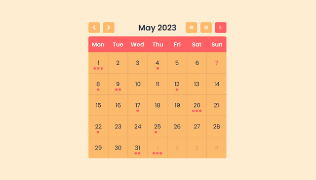 Calendar for SubHub logo