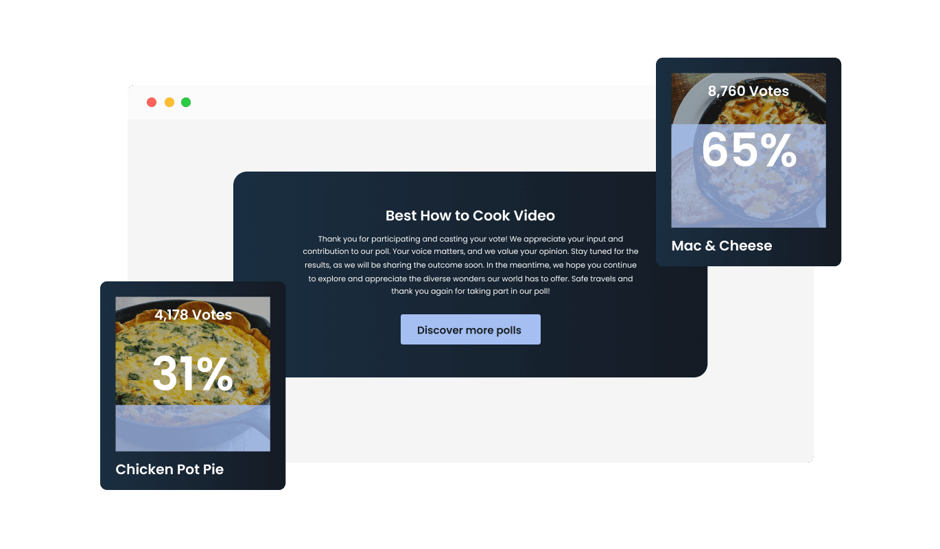 Video Poll - Shoprenter Video poll After-Submission Screen