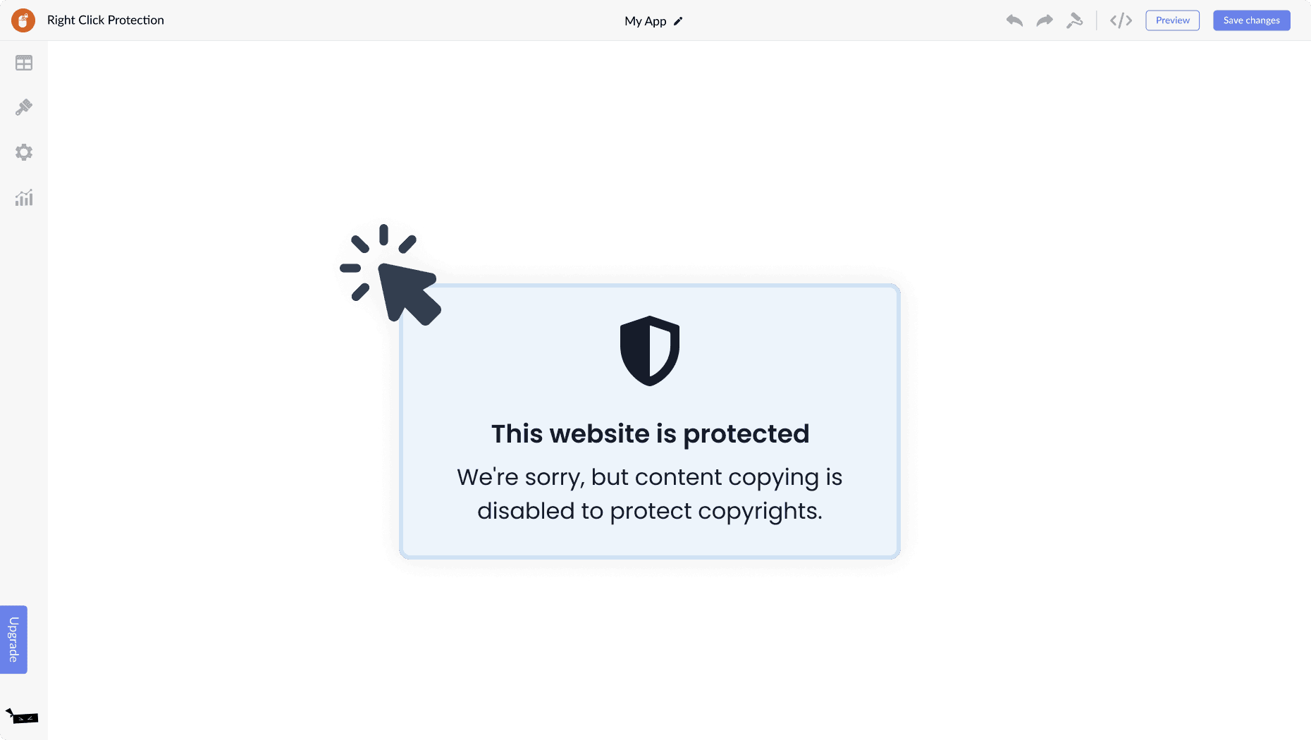 Right Click Protection for Joomla