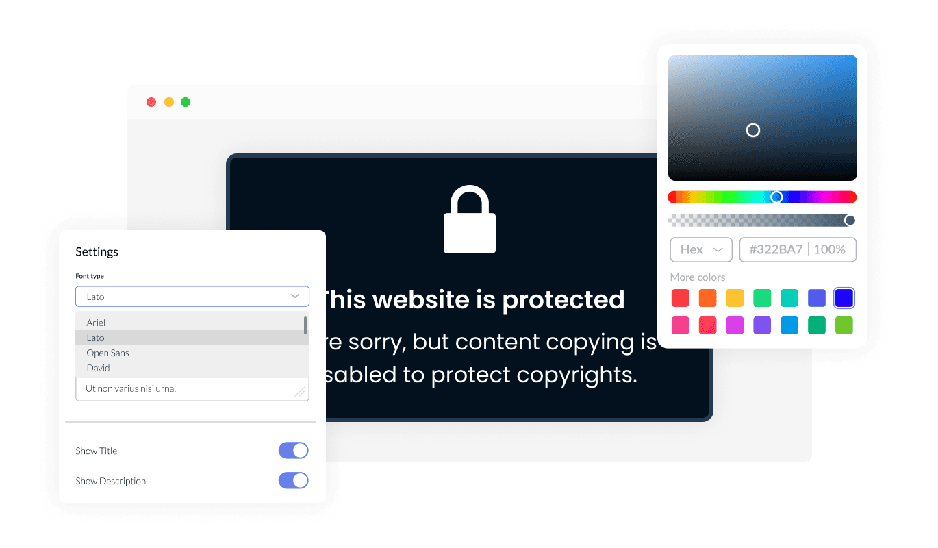 Right Click Protection - Complete Customizable Solutions