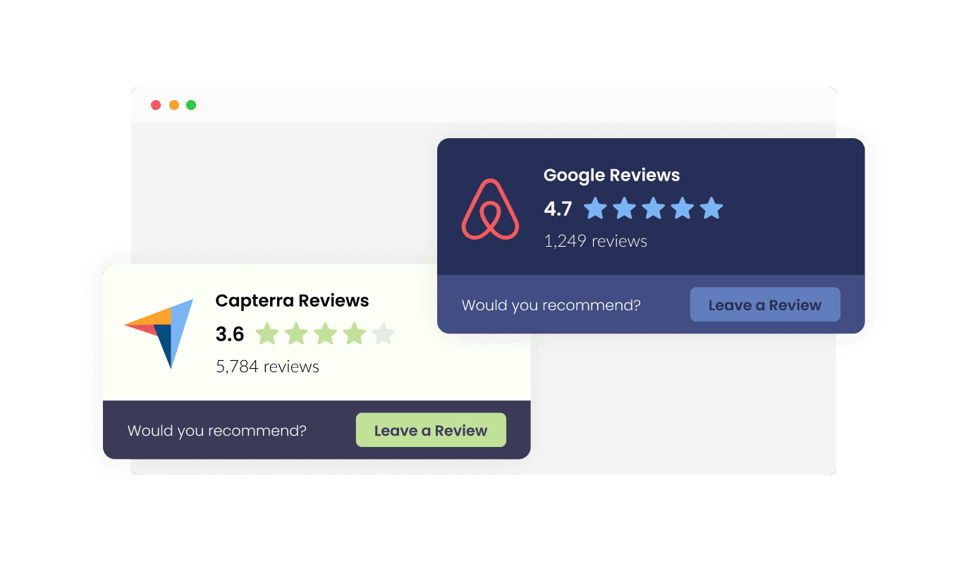 Reviews Badge - Choose from Beautiful Skins