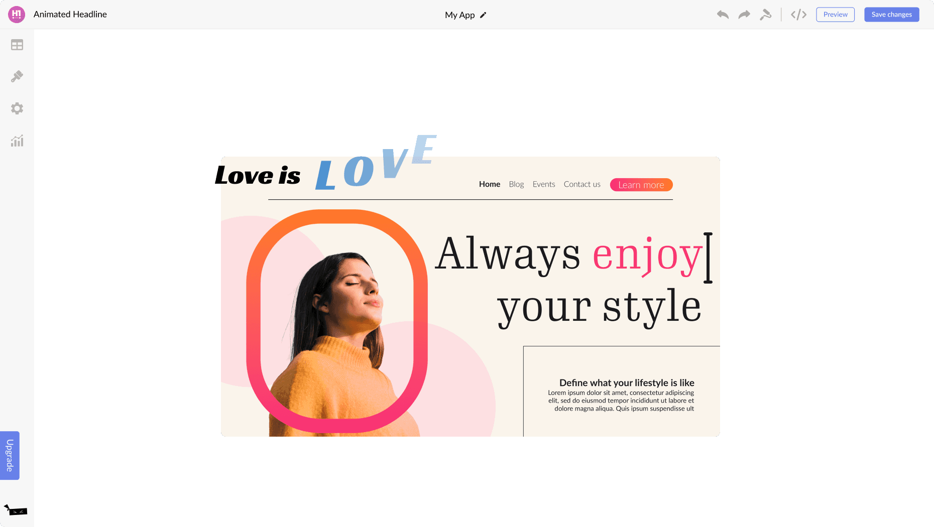 Animated Headline for Unbounce