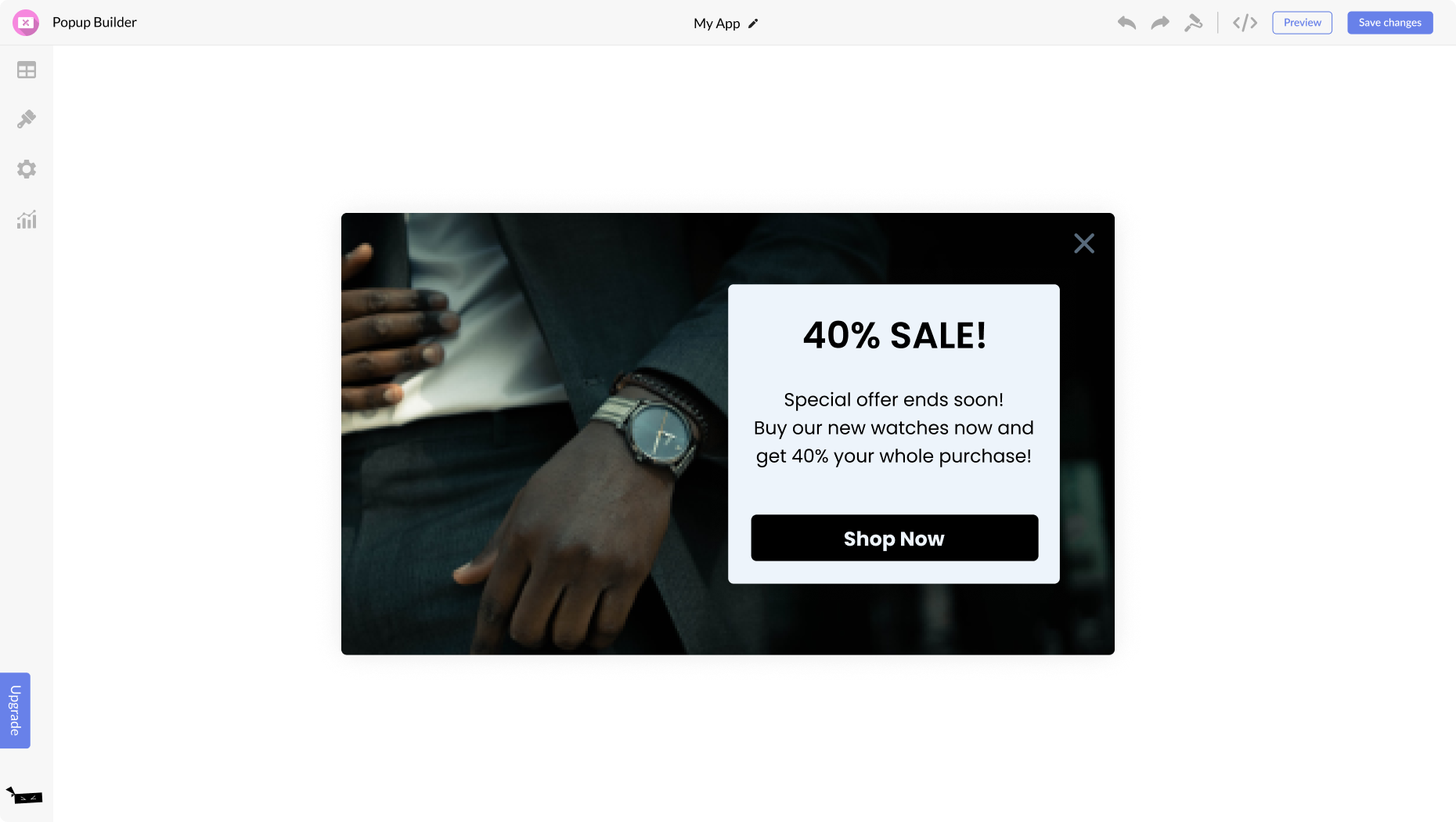 Popup Builder for Sellfy