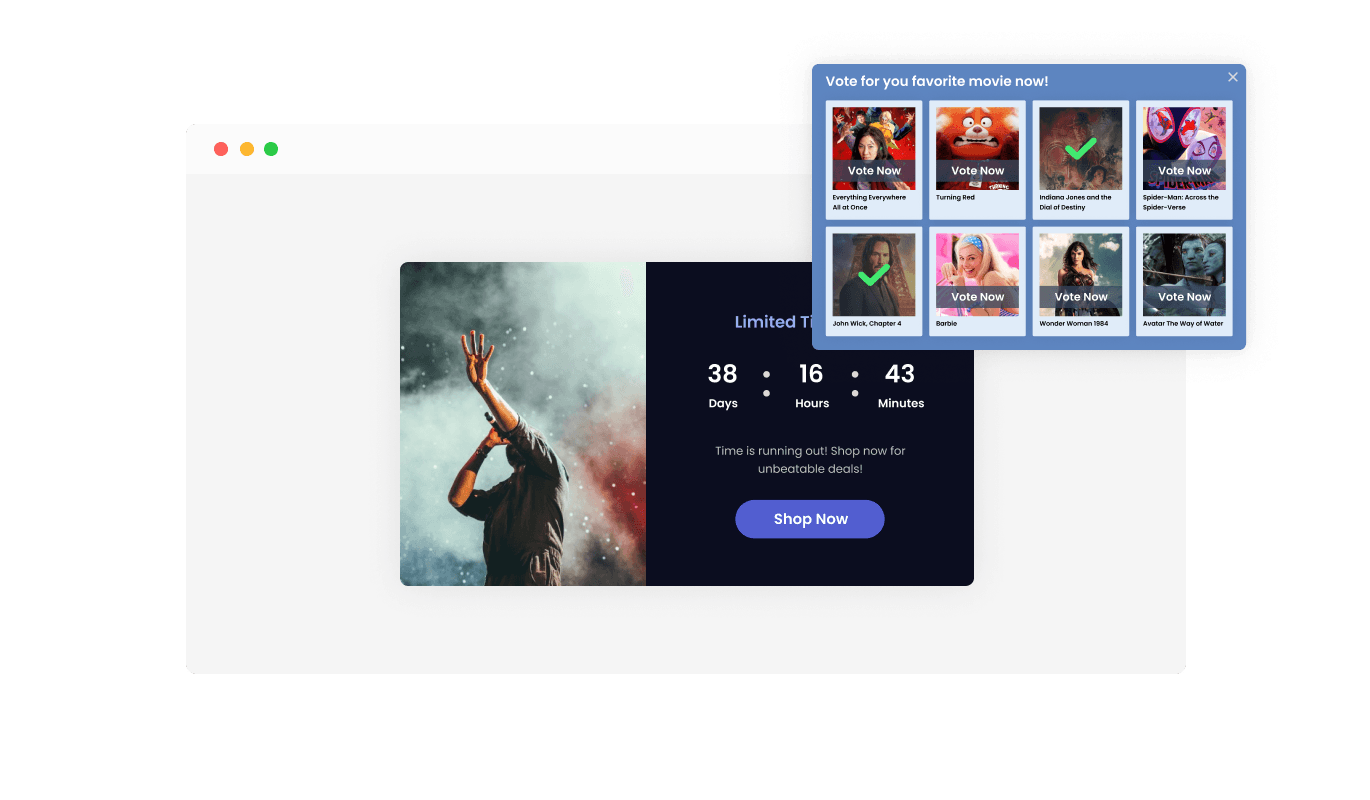 Popup Builder - Supercharge Your Wishpond Popups with embedded widgets