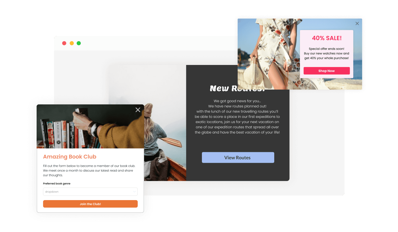 Popup Builder - Choose a Popup Layout That Matches Your Unbounce landing page