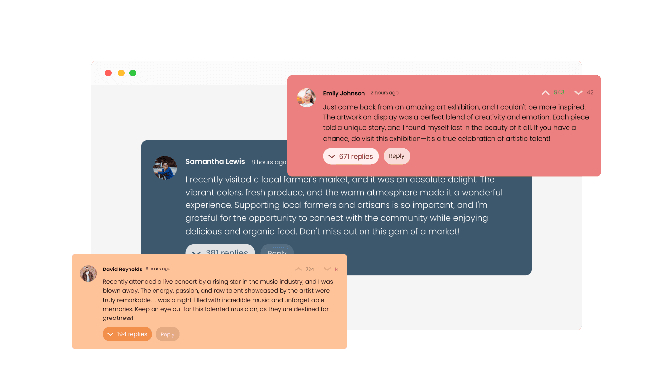 Comments - Enhance Your Design with AdvantShop Comments widget's Skins