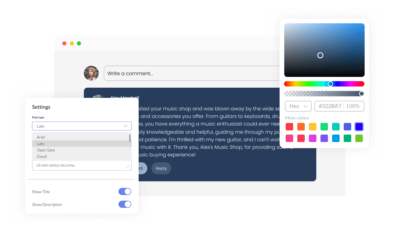 Comments - Fully Customizable HighLevel Comments widget