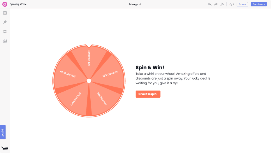 Spinning Wheel for Commerce Vision